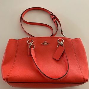 Bright Orange Coach Handbag